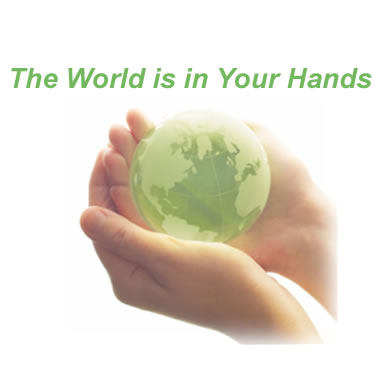 The World is in Your Hands Image.